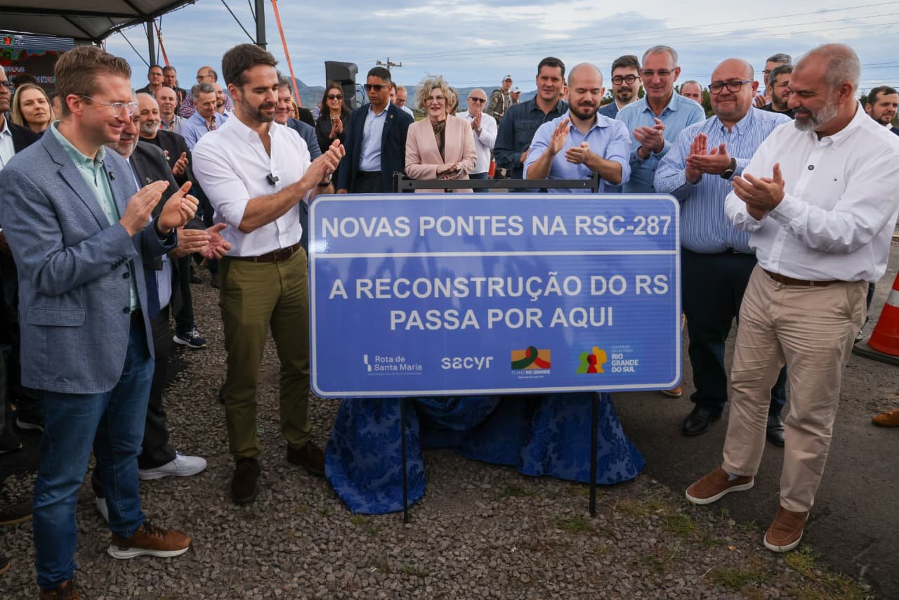 Obras das pontes do Arroio Grande e Arroio Barriga iniciam na RSC-287 com investimento de R$ 80 milhões