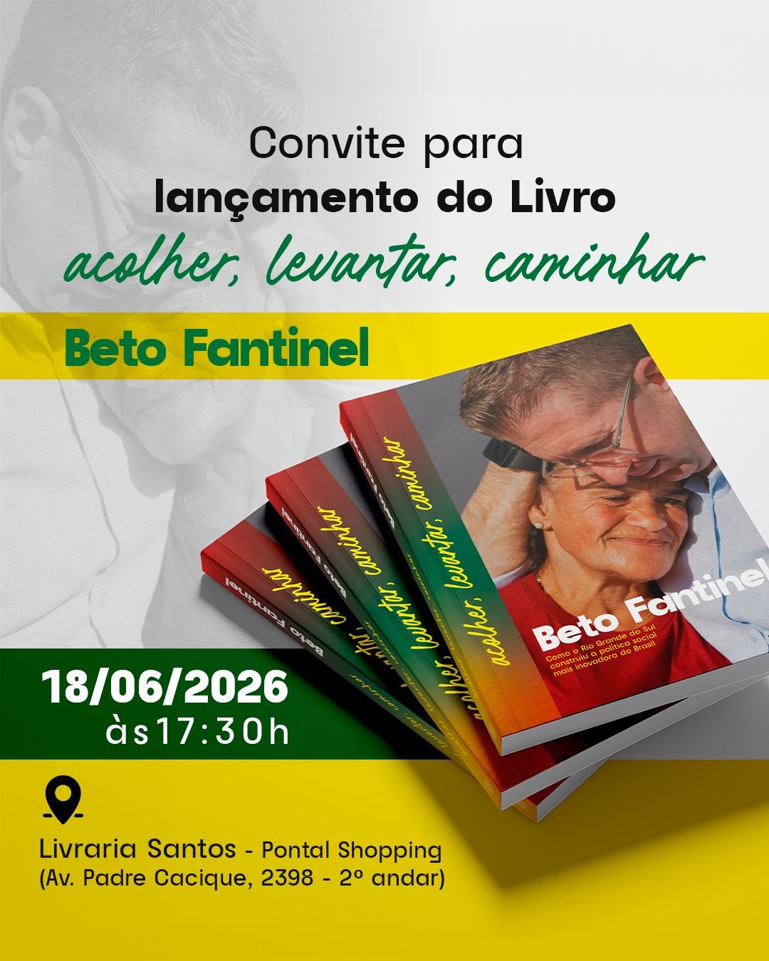 Beto Fantinel lança livro sobre os bastidores da reconstrução social no Rio Grande do Sul